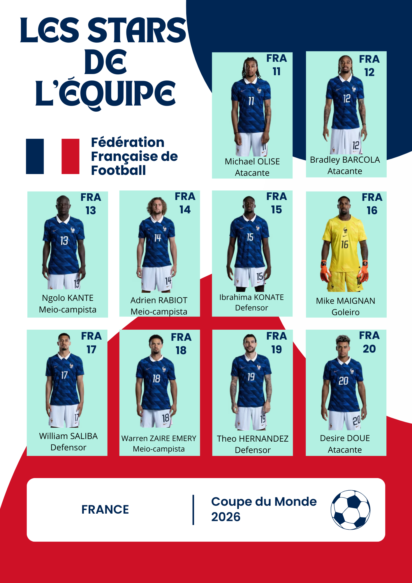 Cartes 11 à 20